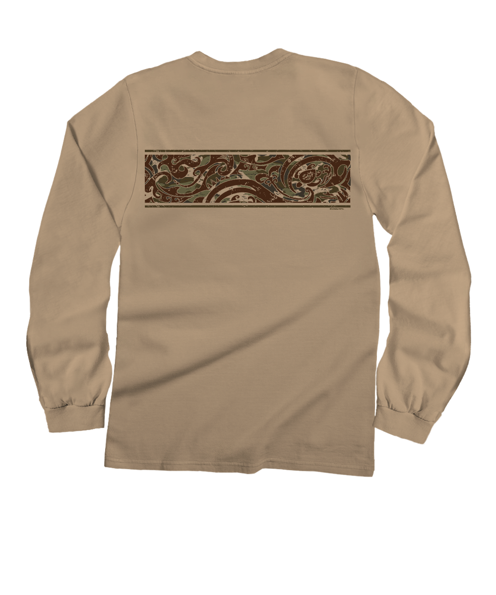 Teahi Band - Kona Coffee Dyed Long Sleeve Crewneck T-Shirt 4 Teahi Band - Kona Coffee Dyed Long Sleeve Crewneck T-Shirt