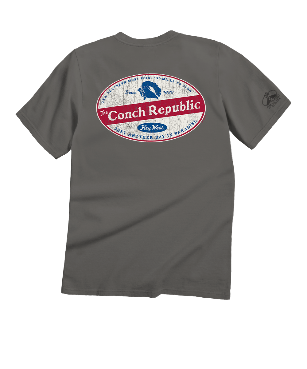The Conch Republic - Crater Dyed® Short Sleeve Crewneck T-Shirt 1 The Conch Republic - Crater Dyed® Short Sleeve Crewneck T-Shirt