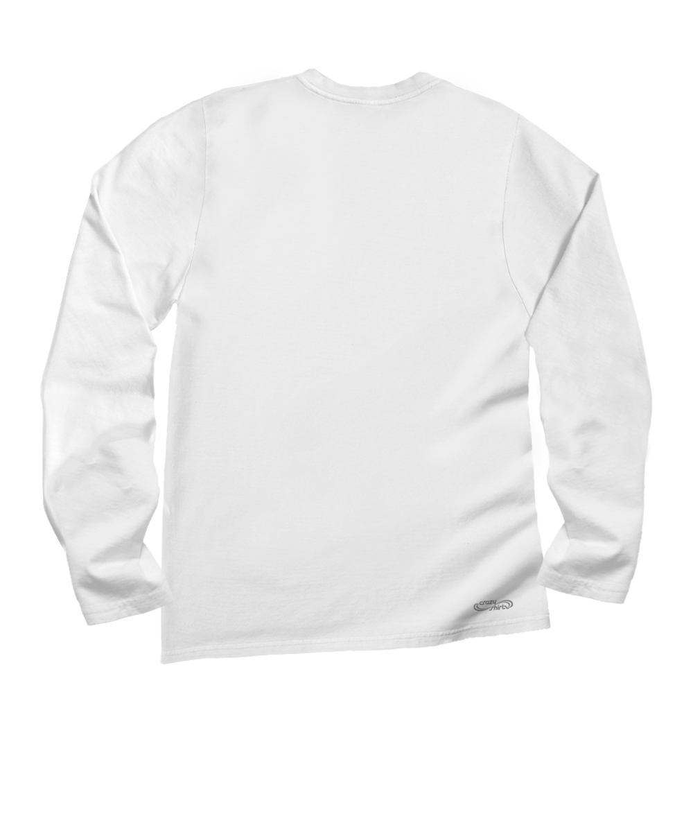 The Desert Getaway - White Long Sleeve Crewneck T-Shirt 2 The Desert Getaway - White Long Sleeve Crewneck T-Shirt