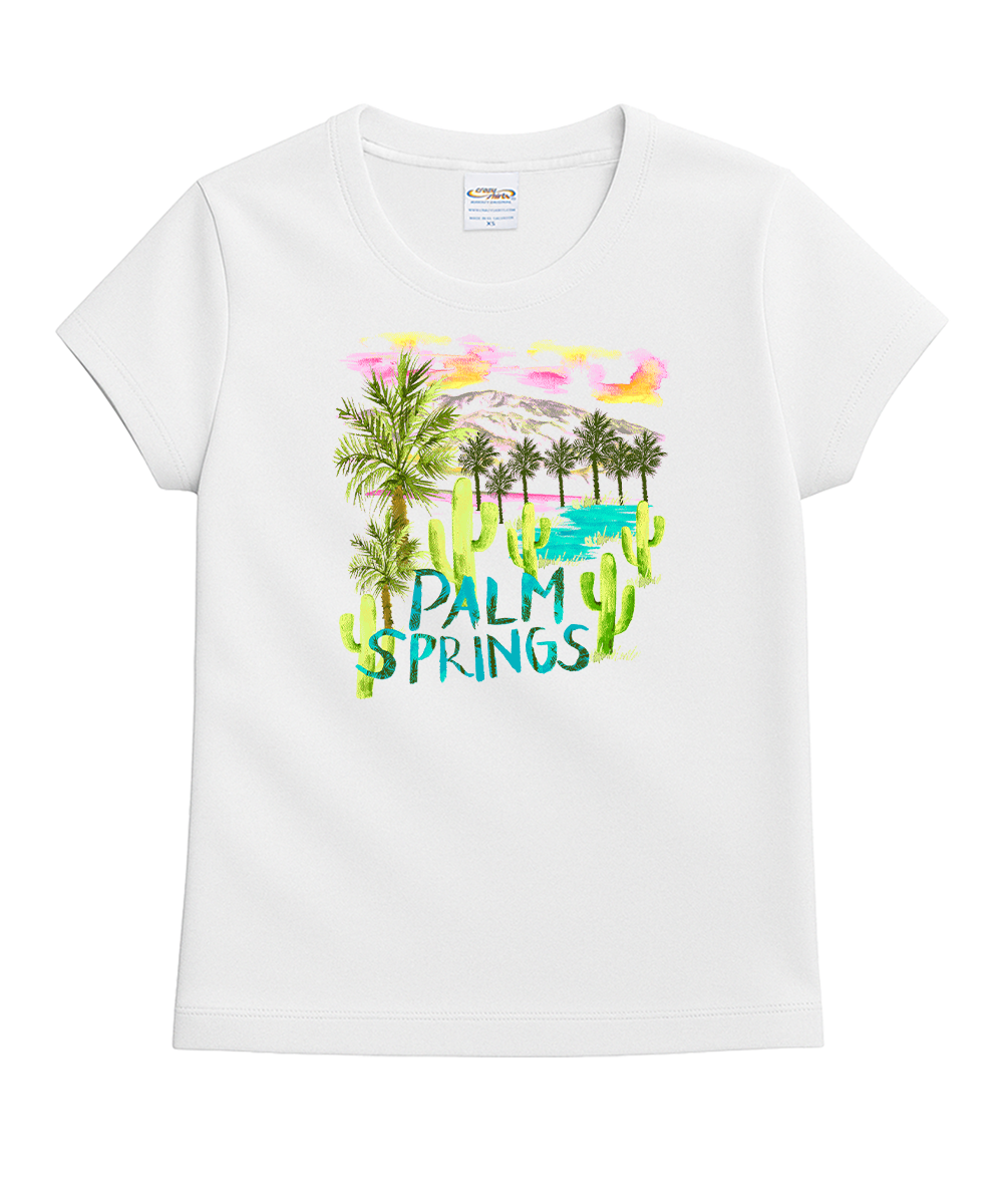 The Desert Getaway - White Short Sleeve Crewneck T-Shirt 1 The Desert Getaway - White Short Sleeve Crewneck T-Shirt