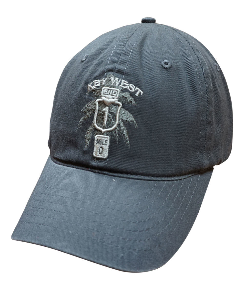 Key West Sign - Charcoal Twill Hat 1 Key West Sign - Charcoal Twill Hat