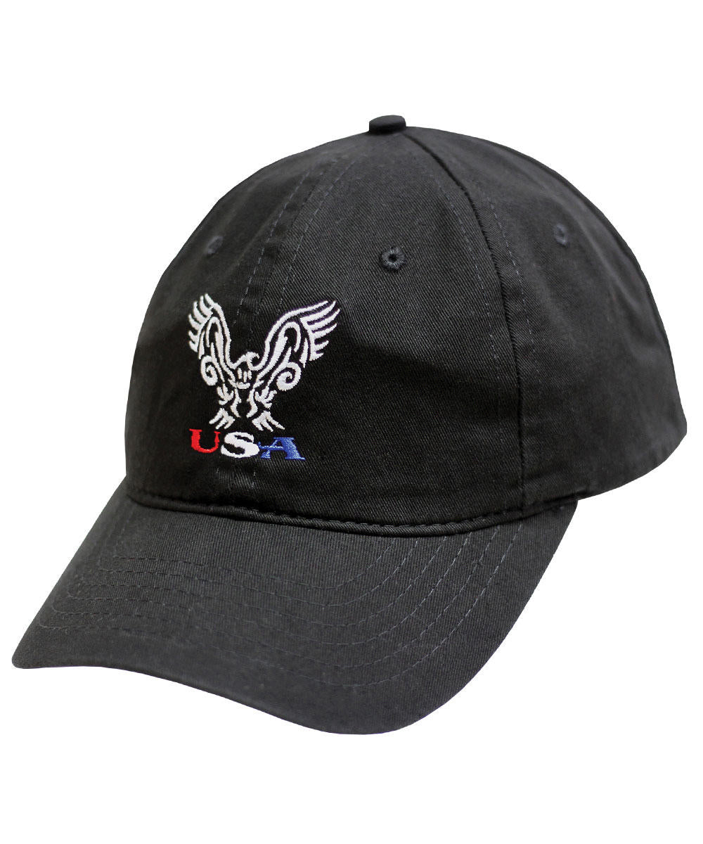 Tribal Eagle - Black Twill Hat 1 Tribal Eagle - Black Twill Hat
