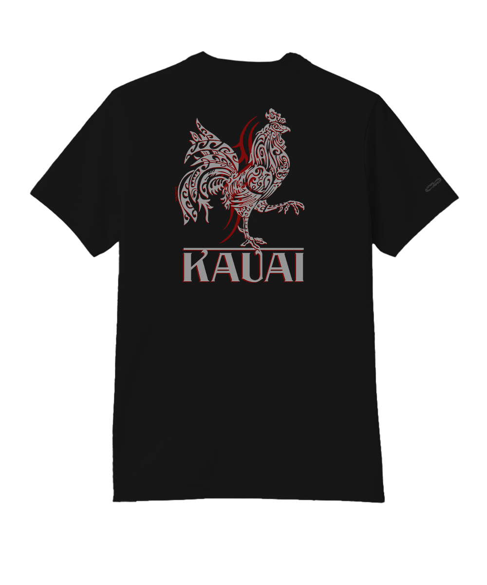 Tribal Chicken - Jet Black Short Sleeve Pima T-Shirt