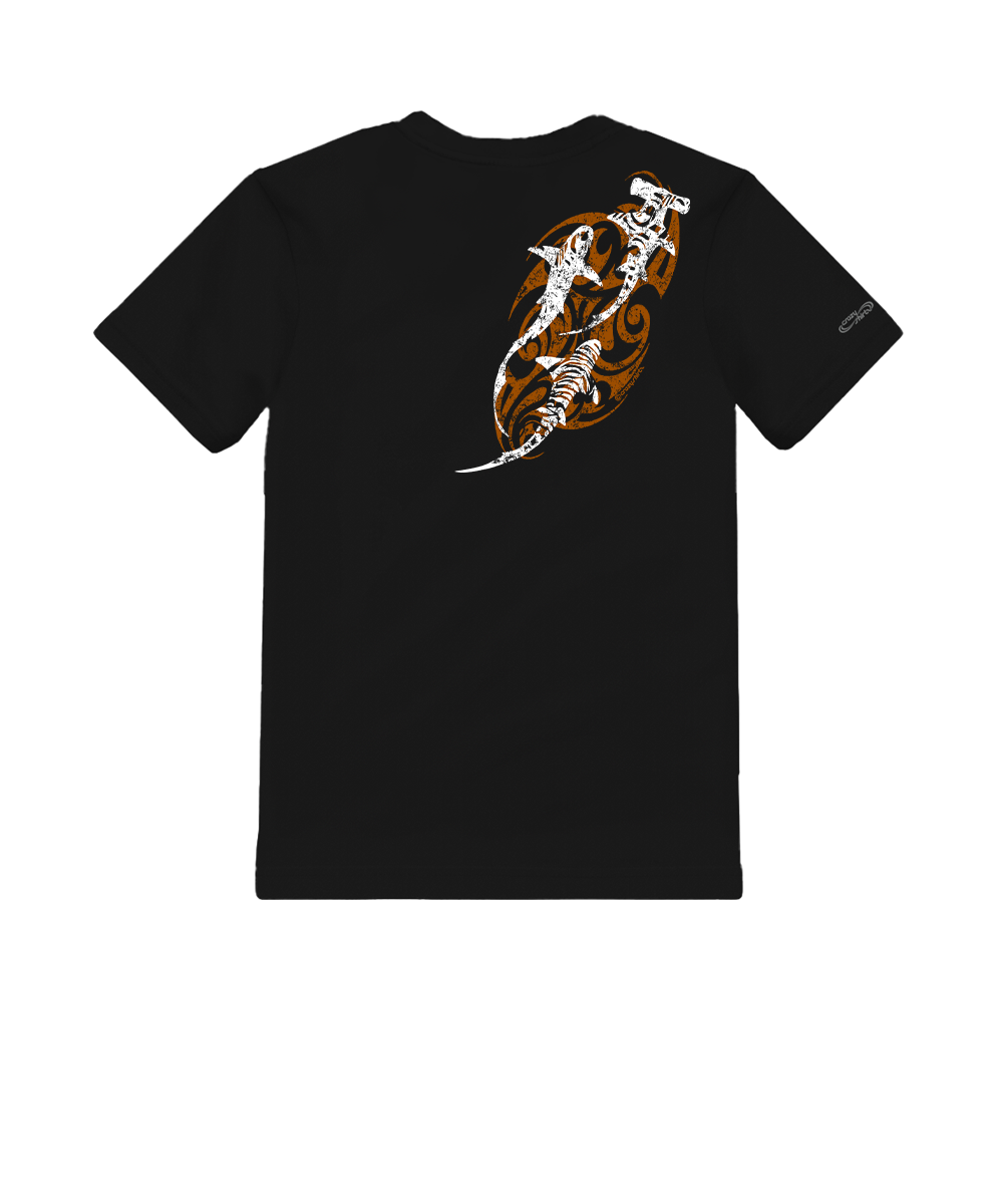 Tribal Hammer Thresher Ti - Black Short Sleeve Crewneck T-Shirt