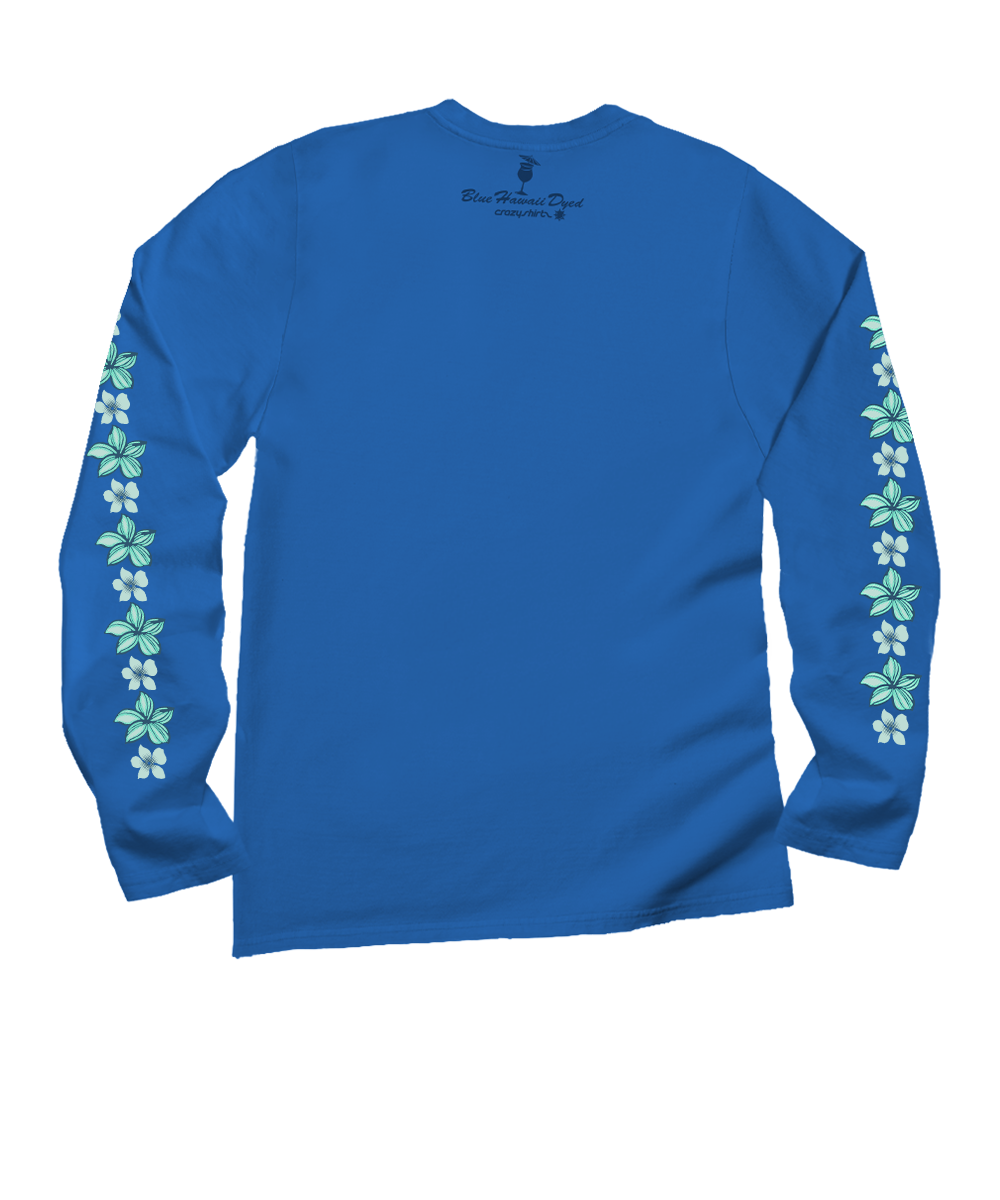 Tribal Haunani - Blue Hawaii Dyed Long Sleeve Crewneck T-Shirt 4 Tribal Haunani - Blue Hawaii Dyed Long Sleeve Crewneck T-Shirt