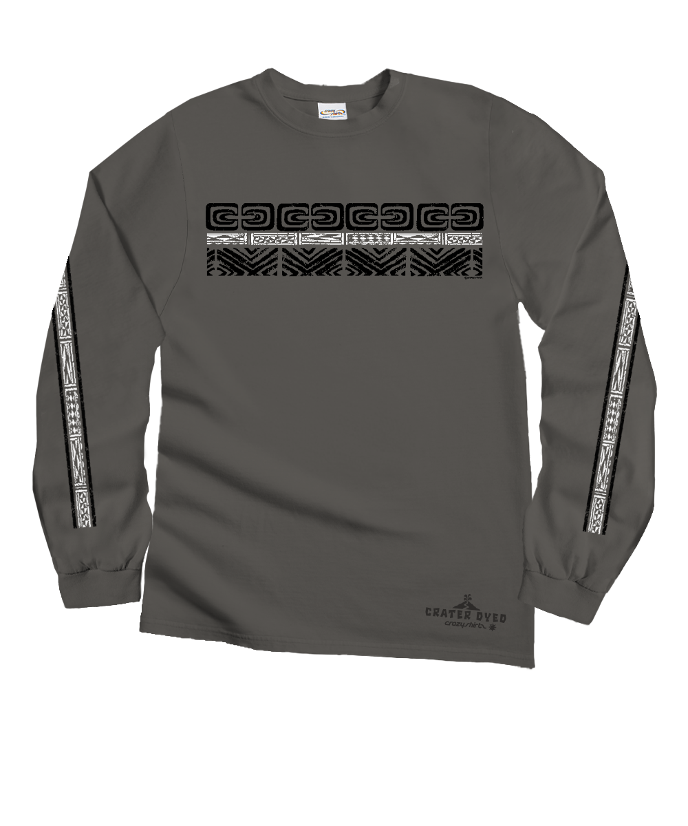 Tribal Ikaika Band - Crater Dyed® Long Sleeve Crewneck T-Shirt 4 Tribal Ikaika Band - Crater Dyed® Long Sleeve Crewneck T-Shirt