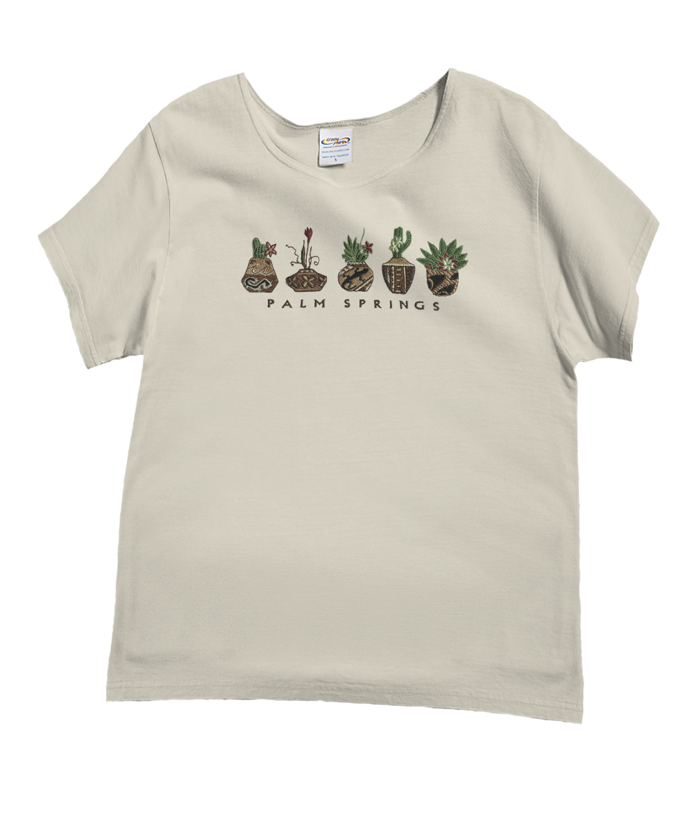 Tribal Pottery - Coconut Dyed Short Sleeve Scoop Neck T-Shirt 1 Tribal Pottery - Coconut Dyed Short Sleeve Scoop Neck T-Shirt