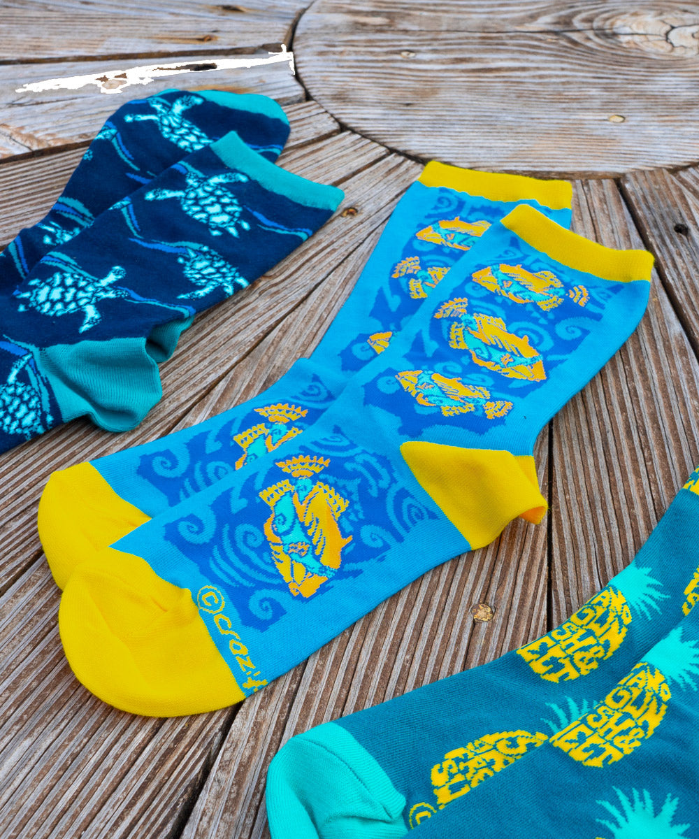 Humu Tribal - Graphic Cotton Crew Socks 2 Humu Tribal - Graphic Cotton Crew Socks