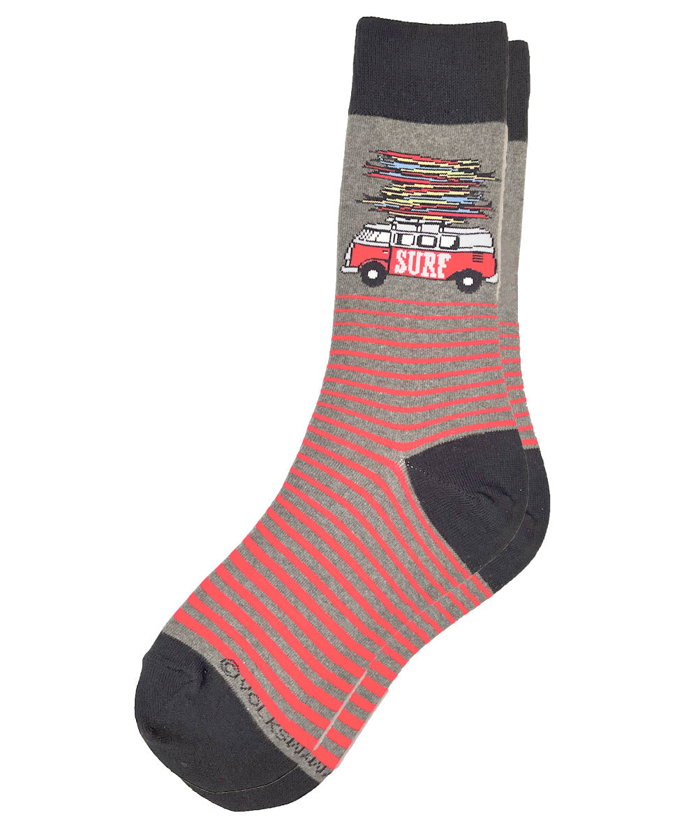 Volkswagen Surfmobile - Graphic Cotton Crew Socks