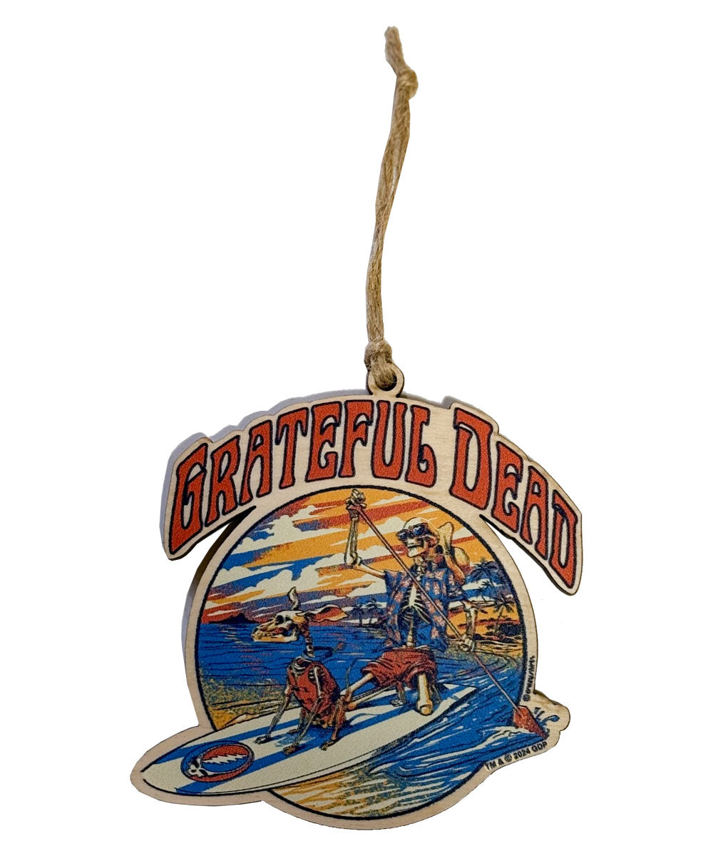 Grateful Dead Along For The Trip - Maplewood Ornament