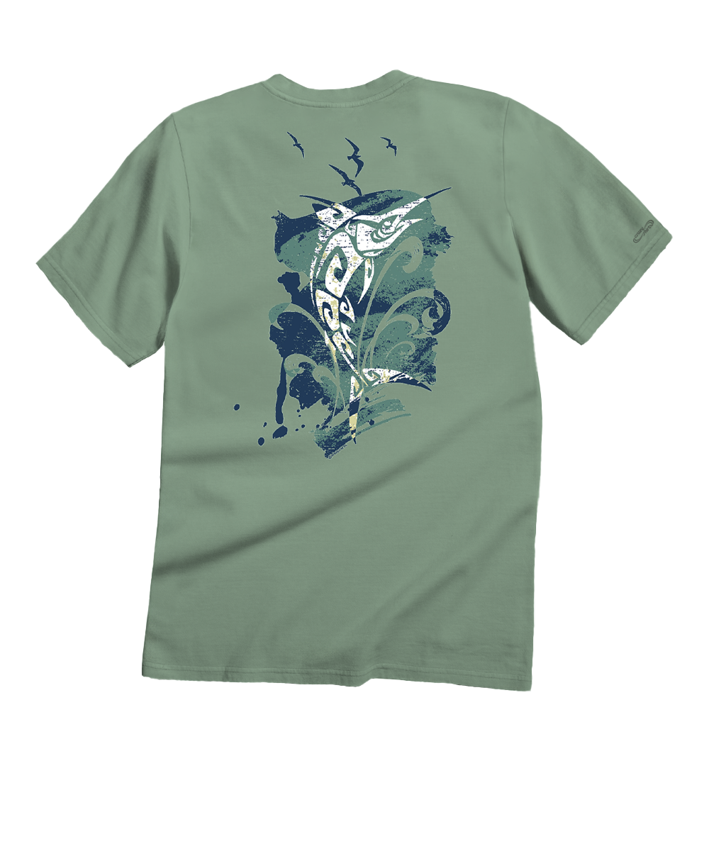 Tribal Strike - Seaglass Short Sleeve Crewneck T-Shirt 1 Tribal Strike - Seaglass Short Sleeve Crewneck T-Shirt