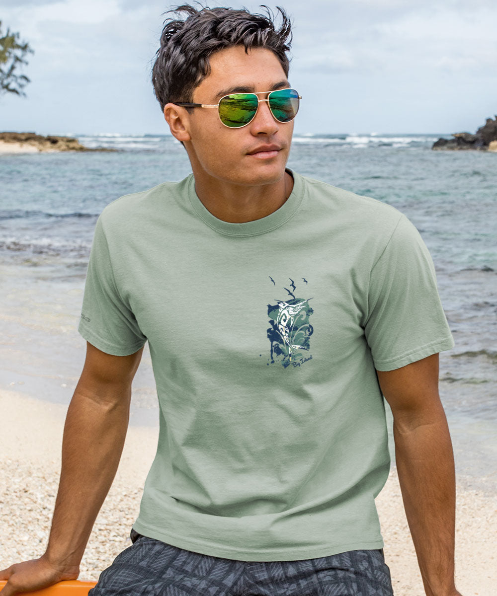 Tribal Strike - Seaglass Short Sleeve Crewneck T-Shirt 3 Tribal Strike - Seaglass Short Sleeve Crewneck T-Shirt