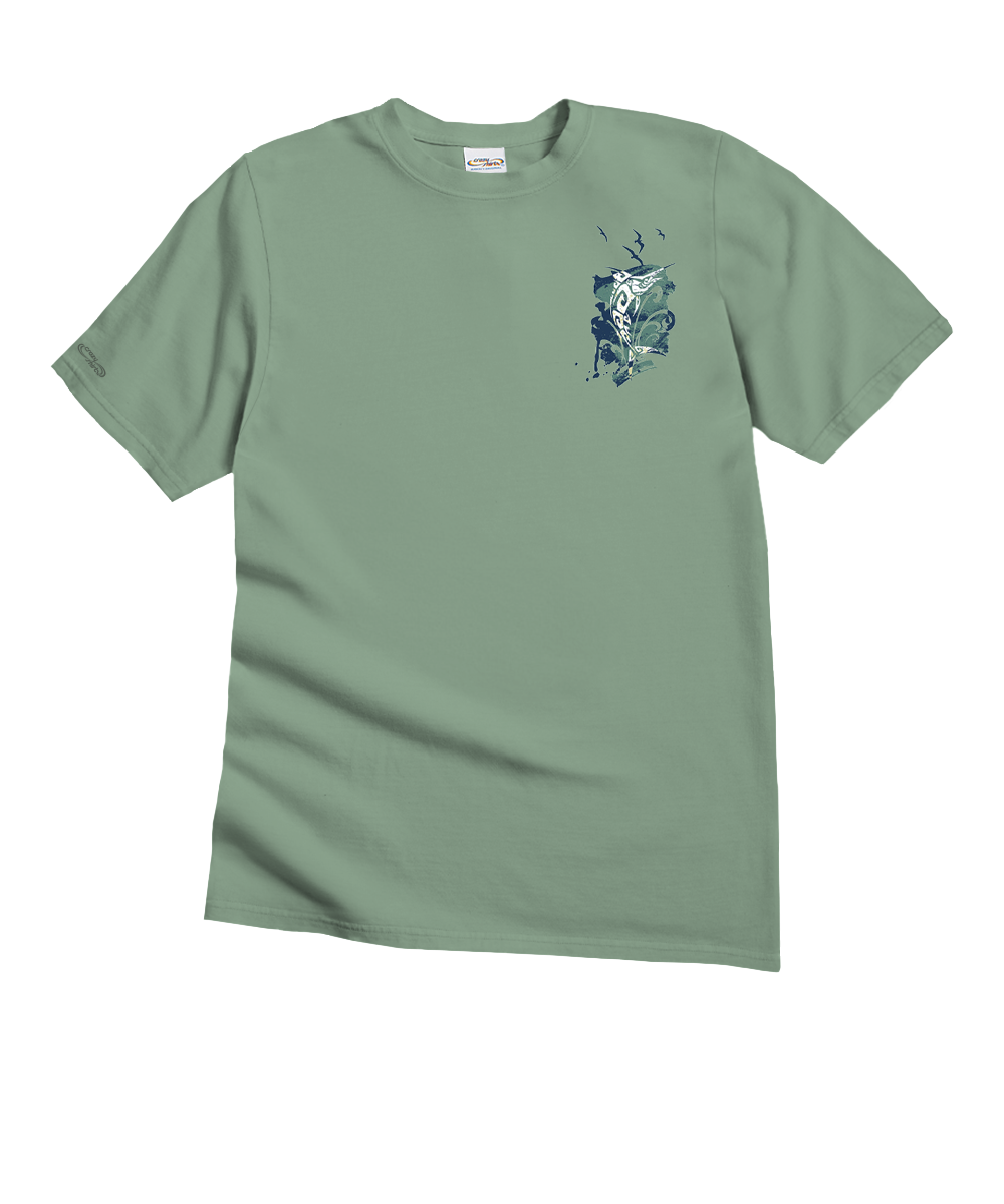 Tribal Strike - Seaglass Short Sleeve Crewneck T-Shirt 4 Tribal Strike - Seaglass Short Sleeve Crewneck T-Shirt