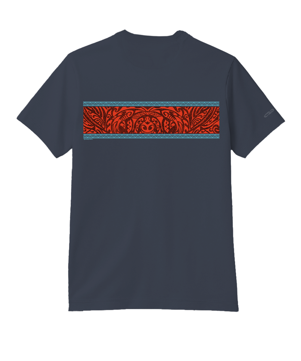 Tribal Surfer Band - Smoke Short Sleeve Pima T-Shirt 4 Tribal Surfer Band - Smoke Short Sleeve Pima T-Shirt