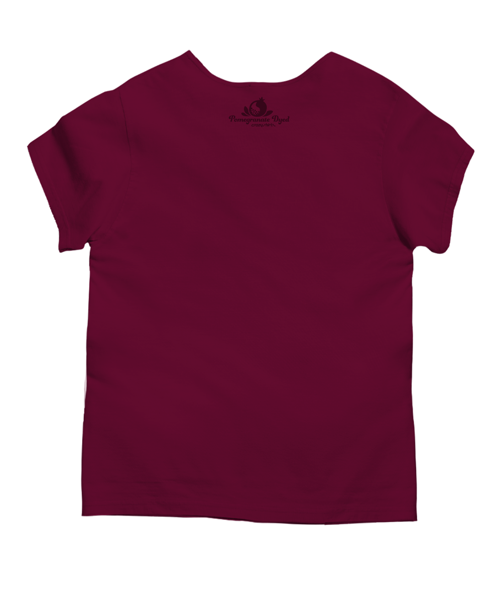 Turtle Trio Band - Pomegranate Dyed Short Sleeve Scoop Neck T-Shirt 4 Turtle Trio Band - Pomegranate Dyed Short Sleeve Scoop Neck T-Shirt