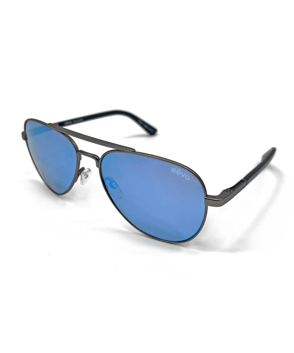 Revo Raconteur II Matte Gunmetal/Blue Water - Sunglasses