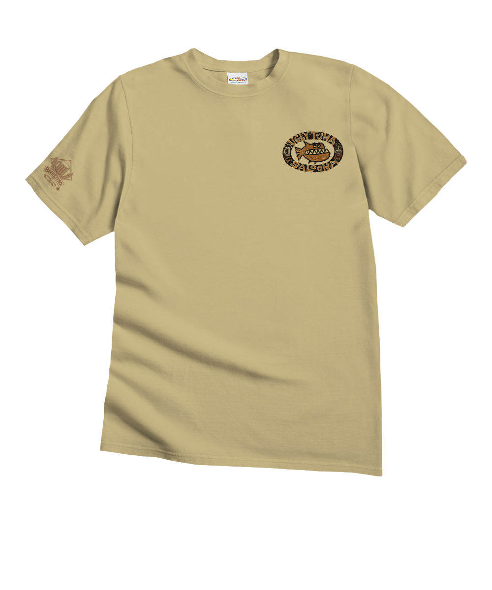 Ugly Tuna Saloona - Beer Dyed Short Sleeve Crewneck T-Shirt 4 Ugly Tuna Saloona - Beer Dyed Short Sleeve Crewneck T-Shirt