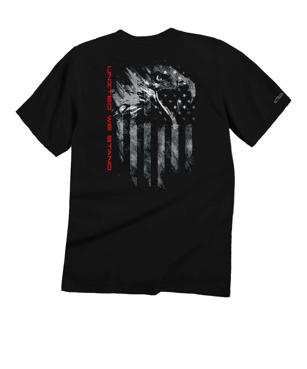 United Eagle - Black Short Sleeve Crewneck T-Shirt 1 United Eagle - Black Short Sleeve Crewneck T-Shirt
