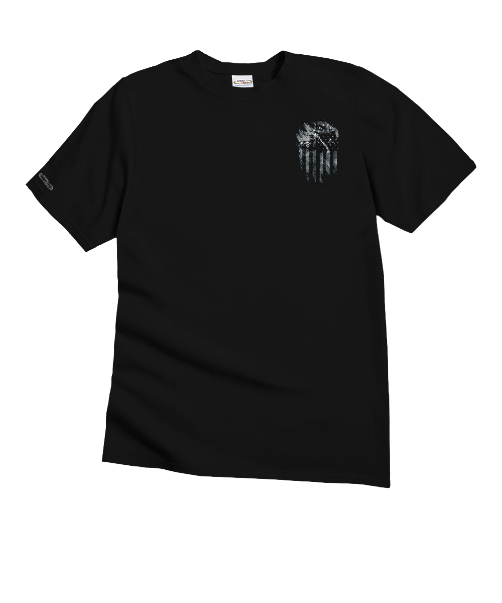 United Eagle - Black Short Sleeve Crewneck T-Shirt 4 United Eagle - Black Short Sleeve Crewneck T-Shirt