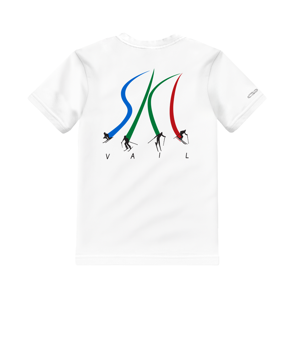 Vail Resort Ultimate Ski - White Short Sleeve Crewneck T-Shirt 1 Vail Resort Ultimate Ski - White Short Sleeve Crewneck T-Shirt