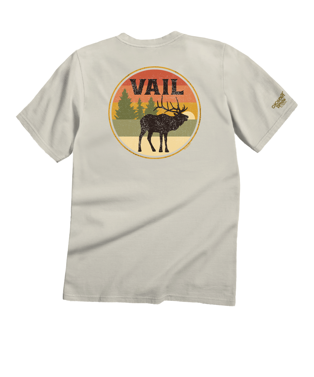 Vintage Elk - Coconut Dyed Short Sleeve Crewneck T-Shirt