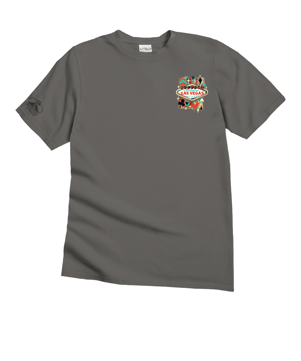 Vintage Vegas Sign - Crater Dyed® Short Sleeve Crewneck T-Shirt 4 Vintage Vegas Sign - Crater Dyed® Short Sleeve Crewneck T-Shirt