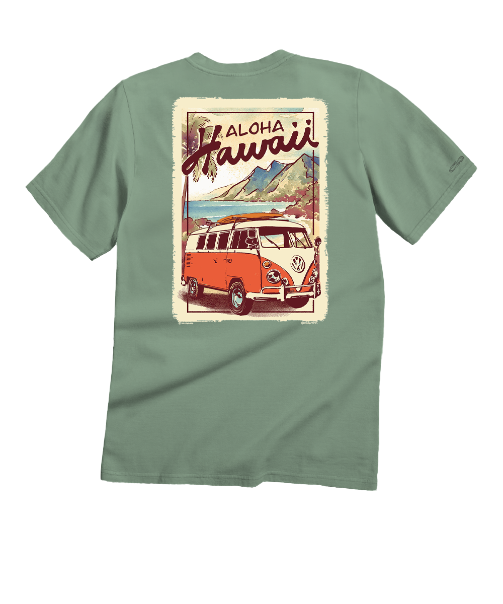 Volkswagen Aloha - Seaglass Short Sleeve Crewneck T-Shirt