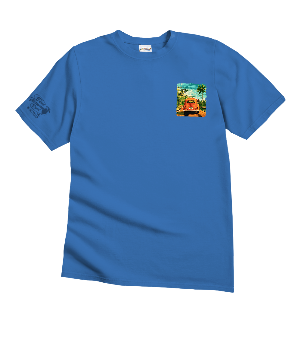 Volkswagen Coastal - Blue Hawaii Dyed Short Sleeve Crewneck T-Shirt 4 Volkswagen Coastal - Blue Hawaii Dyed Short Sleeve Crewneck T-Shirt