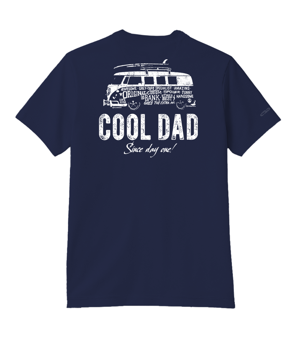 Volkswagen Cool Dad - Indigo Short Sleeve Pima T-Shirt
