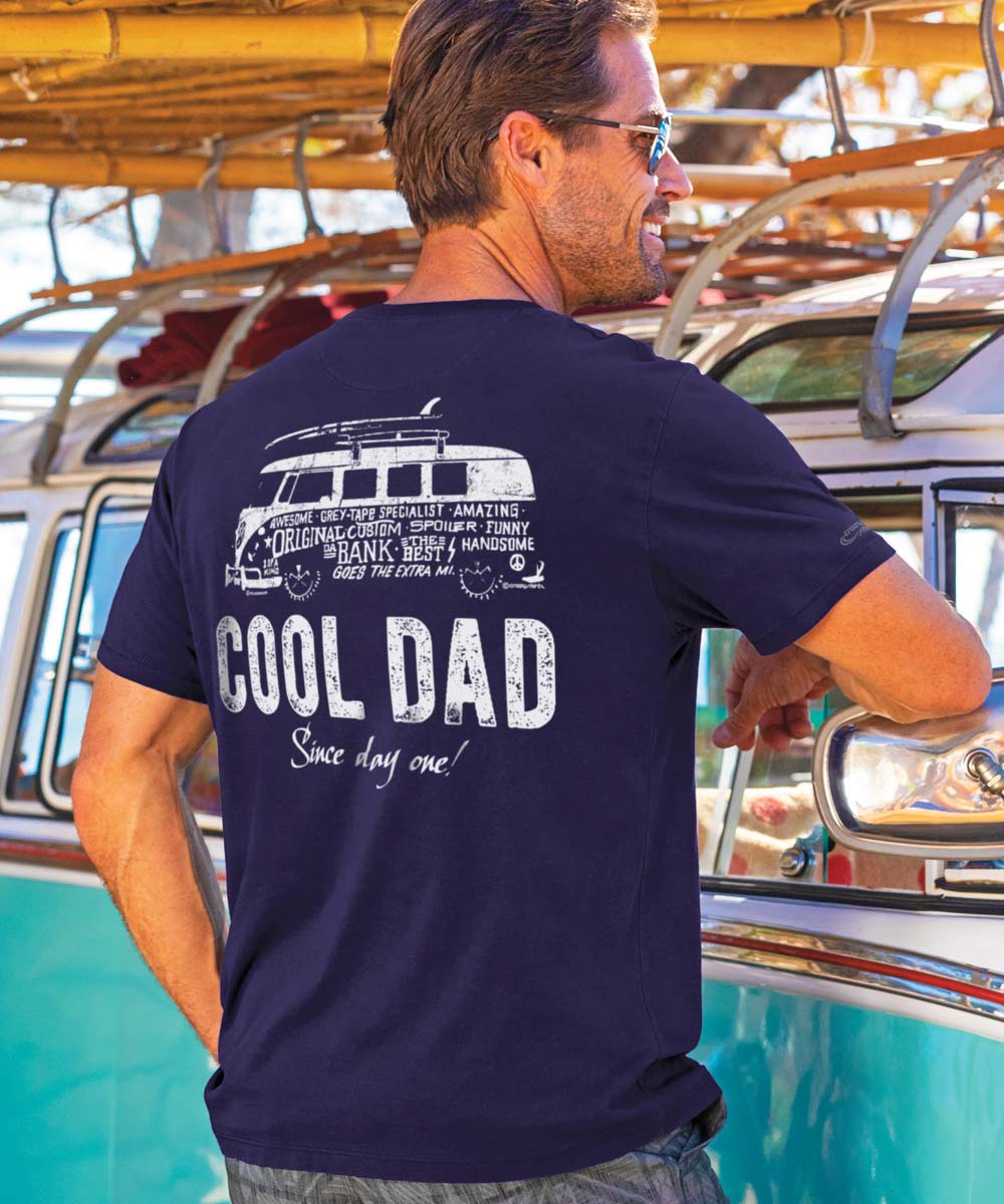 Volkswagen Cool Dad - Indigo Short Sleeve Pima T-Shirt 2 Volkswagen Cool Dad - Indigo Short Sleeve Pima T-Shirt
