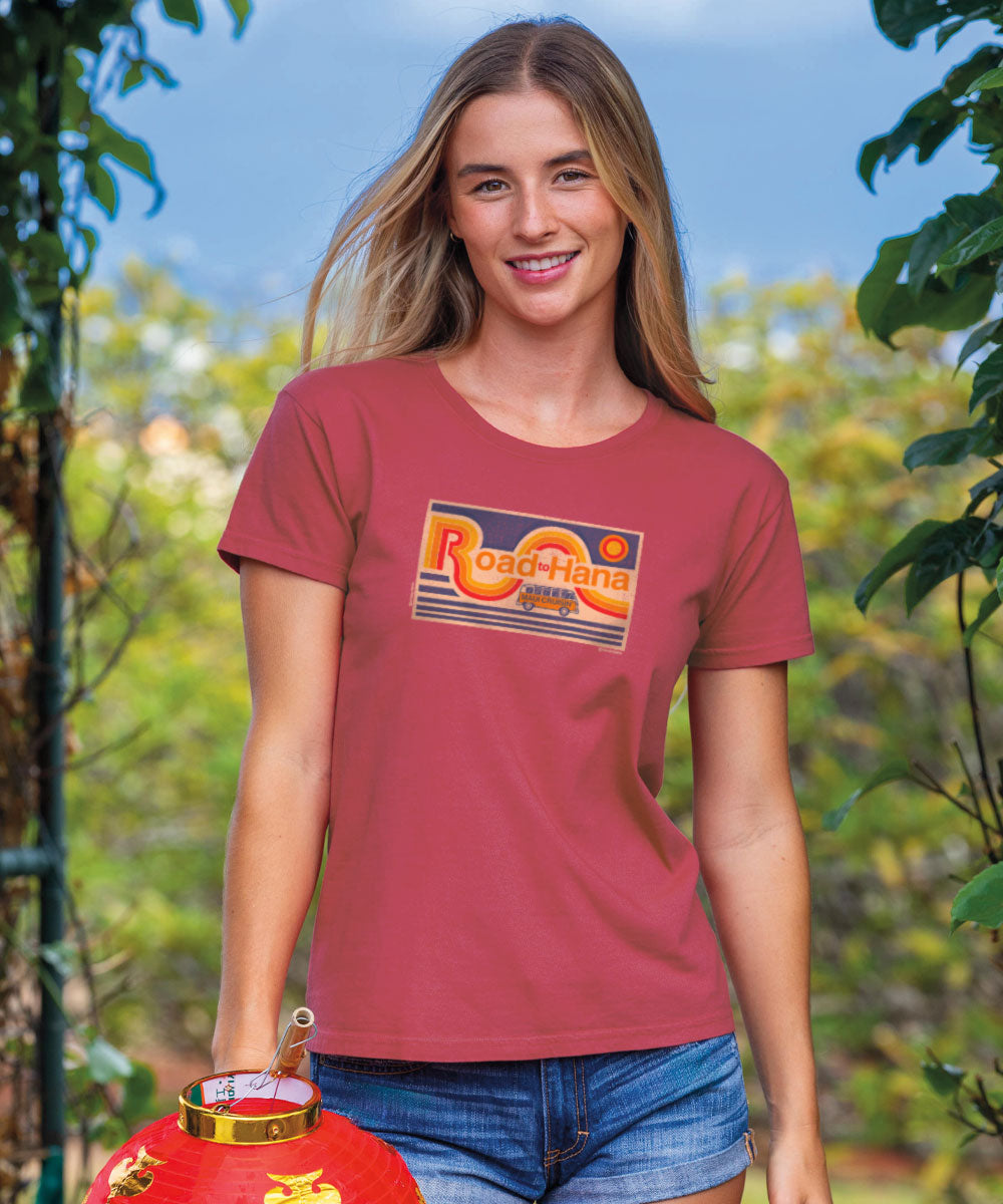 Volkswagen Hana Cruisin - Paradise Red Dyed Short Sleeve Crewneck T-Shirt 2 Volkswagen Hana Cruisin - Paradise Red Dyed Short Sleeve Crewneck T-Shirt