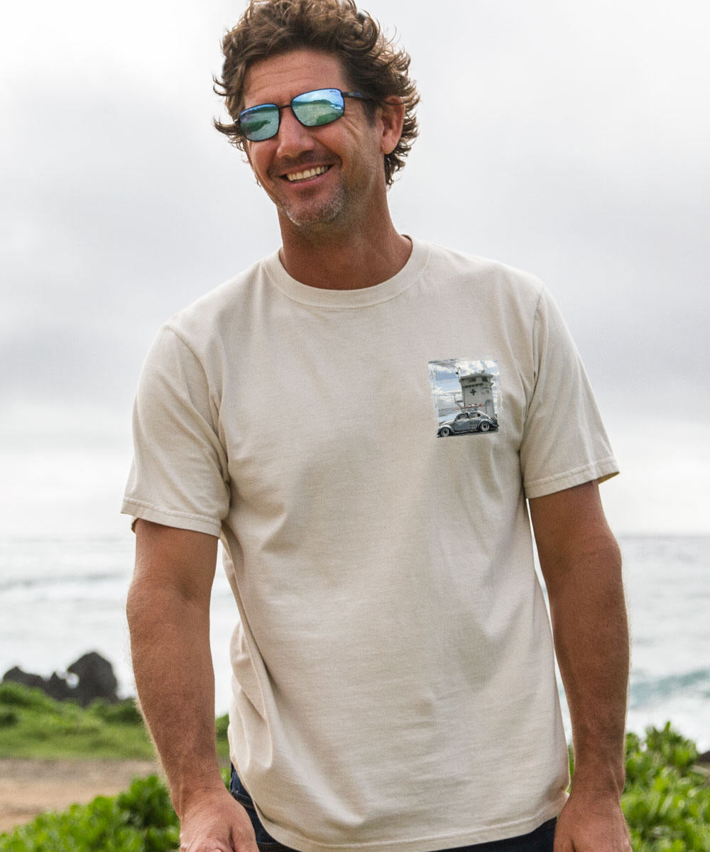 Volkswagen Laguna Beach Bug - Coconut Dyed Short Sleeve Crewneck T-Shirt 3 Volkswagen Laguna Beach Bug - Coconut Dyed Short Sleeve Crewneck T-Shirt