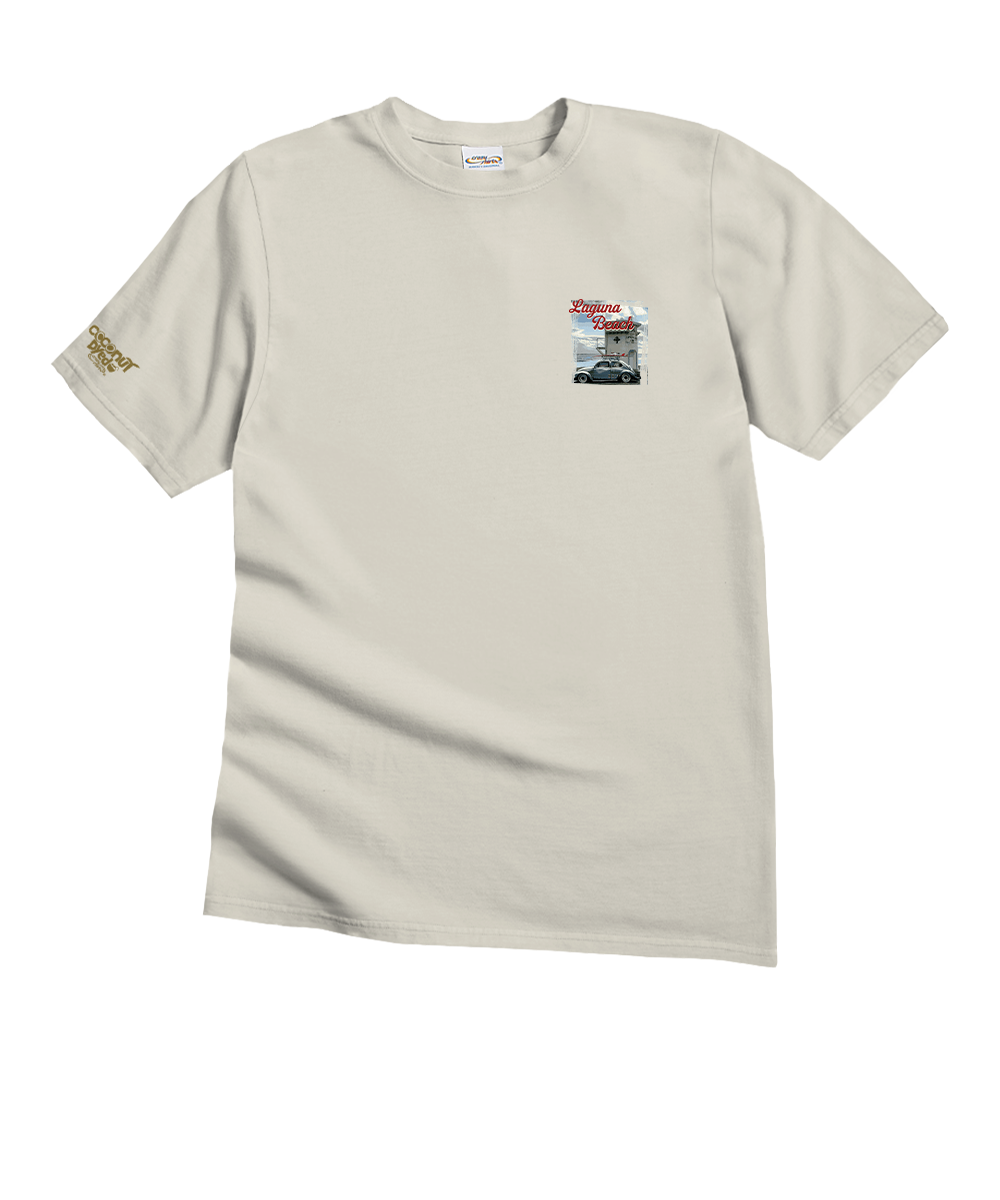 Volkswagen Laguna Beach Bug - Coconut Dyed Short Sleeve Crewneck T-Shirt 4 Volkswagen Laguna Beach Bug - Coconut Dyed Short Sleeve Crewneck T-Shirt