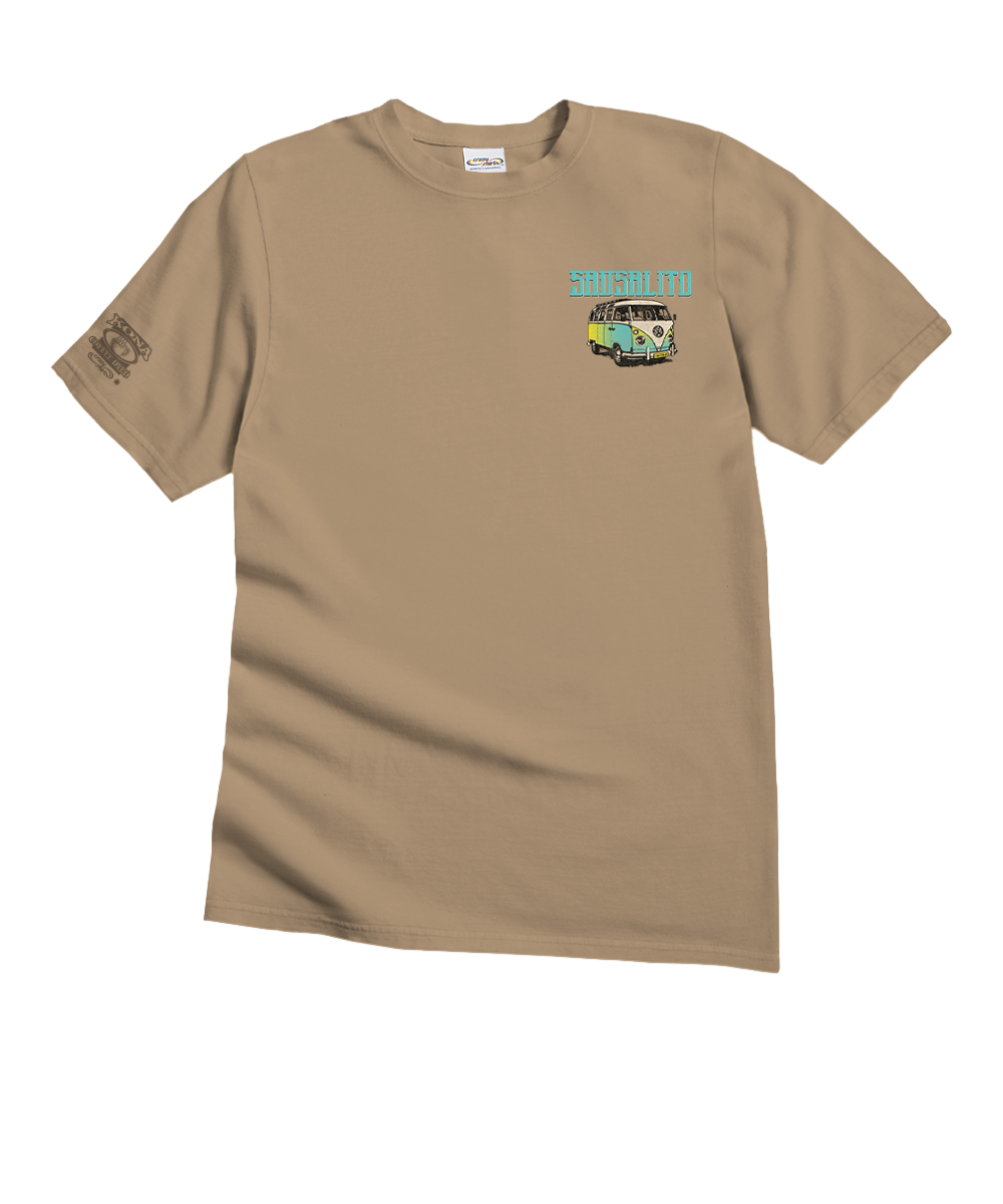 Volkswagen Sausalito Van - Kona Coffee Dyed Short Sleeve Crewneck T-Shirt 4 Volkswagen Sausalito Van - Kona Coffee Dyed Short Sleeve Crewneck T-Shirt