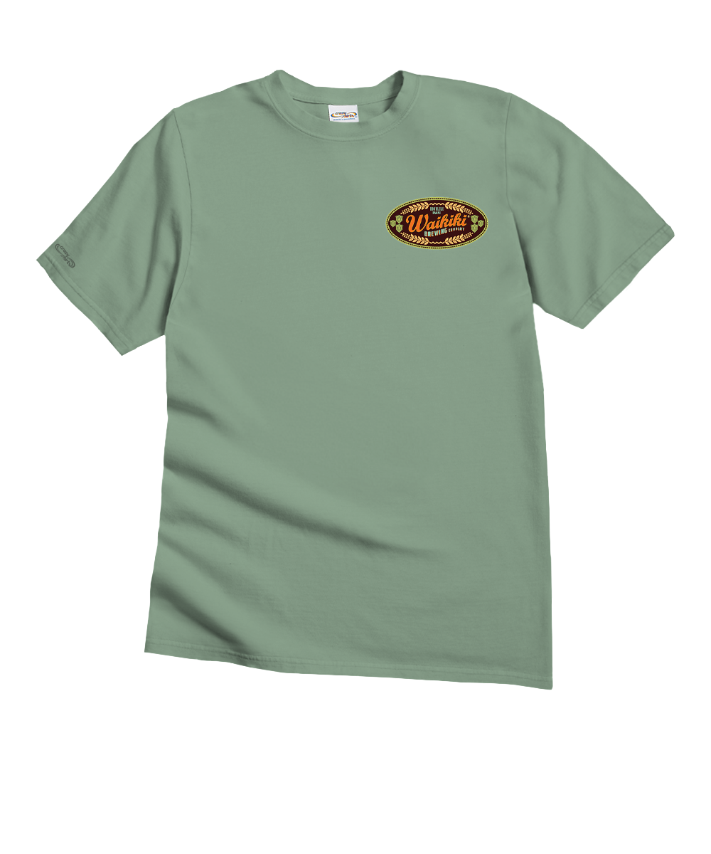Waikiki Brewing Co - Seaglass Short Sleeve Crewneck T-Shirt 4 Waikiki Brewing Co - Seaglass Short Sleeve Crewneck T-Shirt