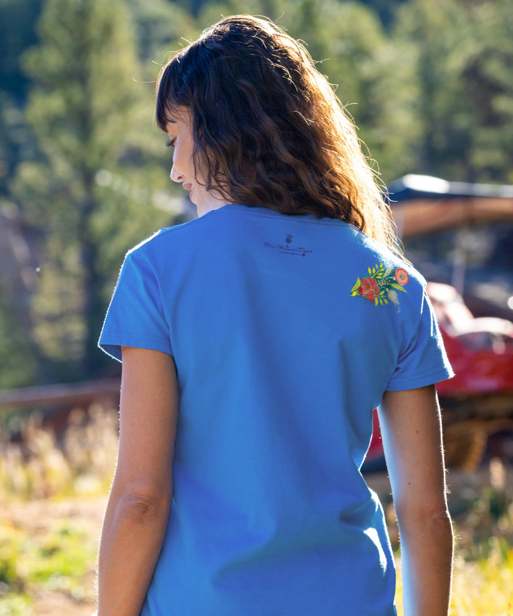 Wallflower - Blue Hawaii Dyed Short Sleeve Crewneck T-Shirt 3 Wallflower - Blue Hawaii Dyed Short Sleeve Crewneck T-Shirt
