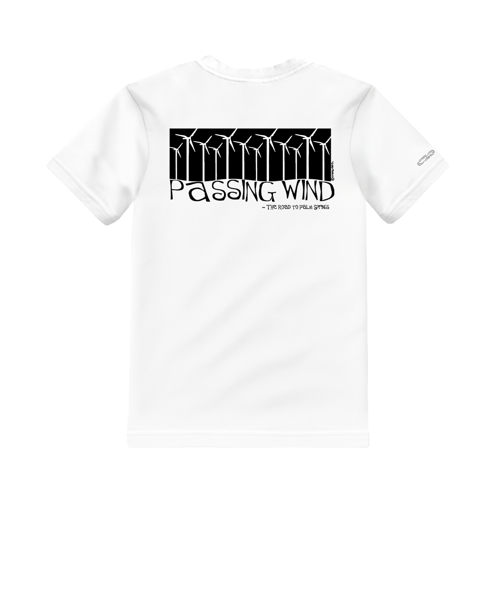 Windmills - White Short Sleeve Crewneck T-Shirt 1 Windmills - White Short Sleeve Crewneck T-Shirt