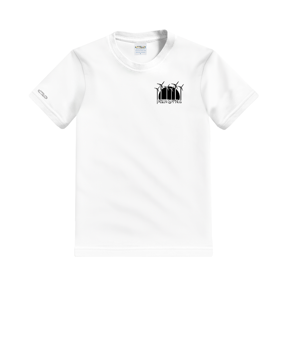 Windmills - White Short Sleeve Crewneck T-Shirt 2 Windmills - White Short Sleeve Crewneck T-Shirt