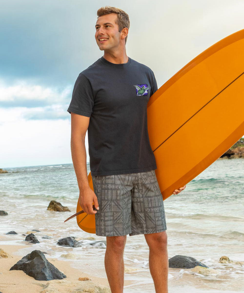 Wyland® Sea Turtle - Black Short Sleeve Crewneck T-Shirt 3 Wyland® Sea Turtle - Black Short Sleeve Crewneck T-Shirt
