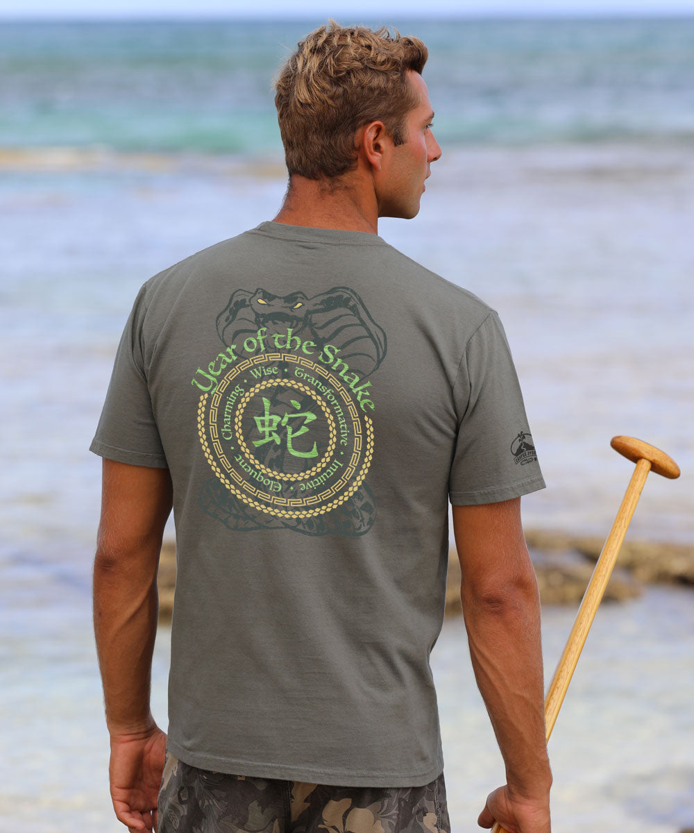 Year Of The Snake Circles 2025 - Crater Dyed® Short Sleeve Crewneck T-Shirt 2 Year Of The Snake Circles 2025 - Crater Dyed® Short Sleeve Crewneck T-Shirt