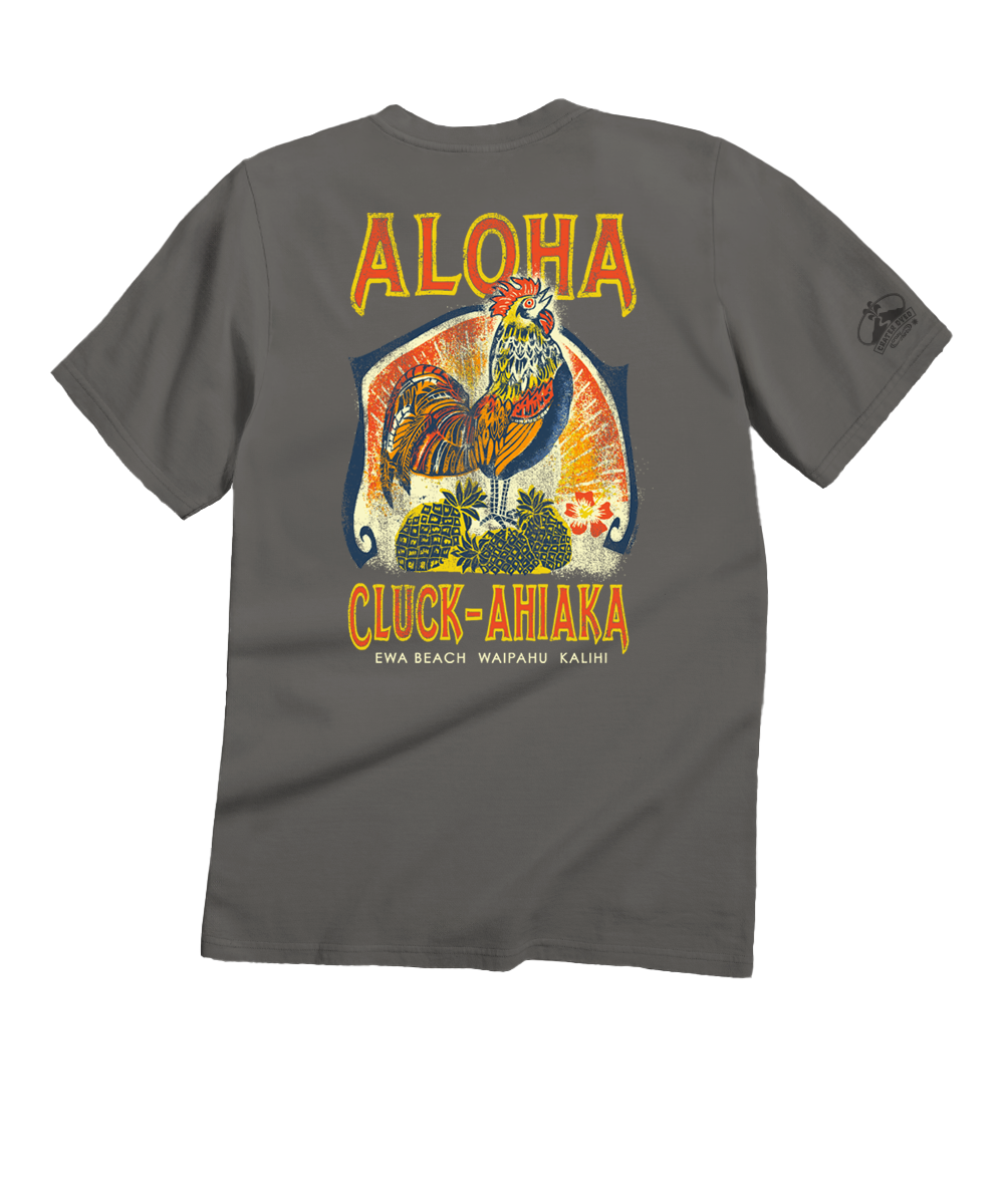 Aloha Cluck Ahiaka - Crater Dyed® Short Sleeve Crewneck T-Shirt