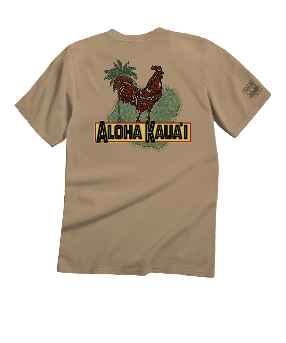 Aloha For Kauai - Kona Coffee Dyed Short Sleeve Crewneck T-Shirt