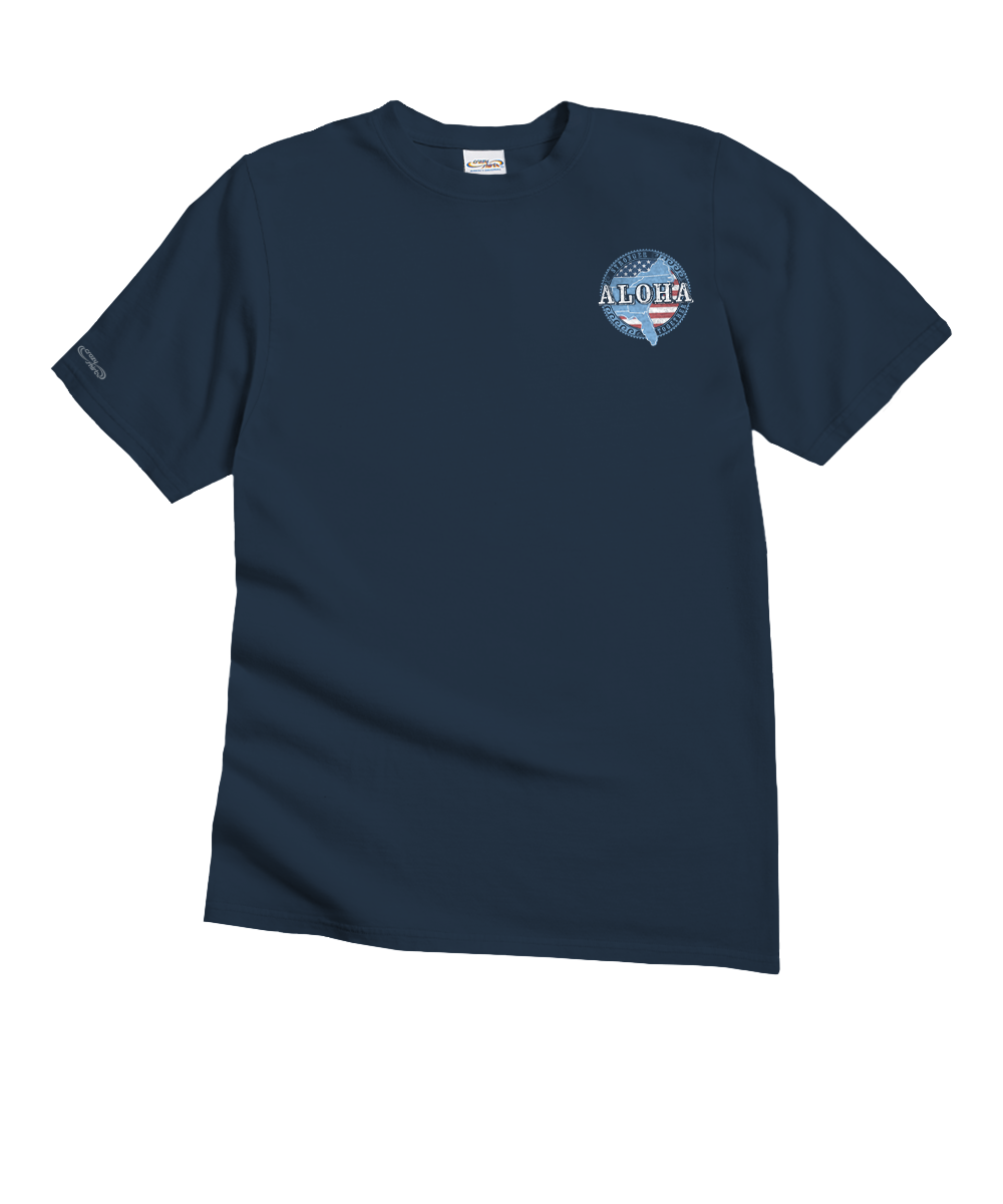 Aloha Stronger Together - Navy Short Sleeve Crewneck T-Shirt 4 Aloha Stronger Together - Navy Short Sleeve Crewneck T-Shirt
