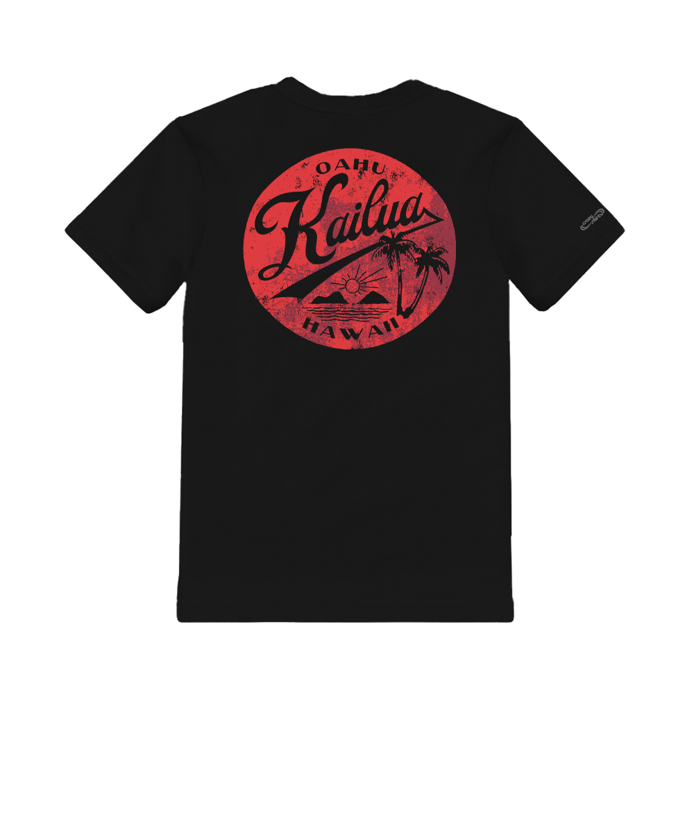Around Kailua - Black Short Sleeve Crewneck T-Shirt
