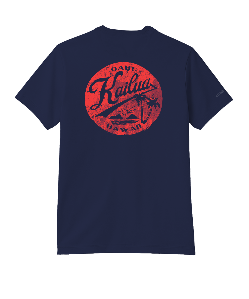 Around Kailua - Indigo Short Sleeve Pima T-Shirt